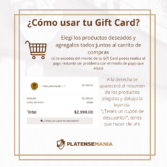 Gift Card $2500 - comprar online