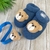 Kit Sapatinho de Tricô Ursinho - Azul Jeans - Sapato e Prendedor de Chupeta - comprar online