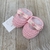 Kit Sapatinho de Tricô Sandália Sunny - Rosa - Sandália e Faixinha - Amore Moda Bebê