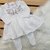 Saída Maternidade de Tricô Vestido Capri - Branca- Manta Vestido e Calça - Amore Moda Bebê
