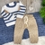 Saída Maternidade Menino Benjamim - Azul Jeans - Manta Calça e Cardigã na internet