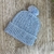 Touca de Tricô - Azul - Touca Gorro PomPom