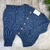Saída Maternidade Menino Lorenzo - Azul Jeans - Manta Calça e Cardigã - comprar online