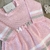 Saída Maternidade Menina Vestido Três Laços - Rosa - Manta Vestido e Calça na internet