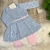 Saída Maternidade Vestido Iasmim - Azul - Manta Vestido e Calça - comprar online
