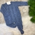 Saída Maternidade de Tricô Menino Pietro - Azul Jeans - Manta e Macacão - comprar online