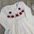 Vestido de Tricô Menina Capri - Branco com Vermelho - Vestido e Calça - comprar online