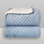 Cobertor Microfibra Plush Duplaface Sherpa - Bolinha - Azul Bebê