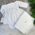 Saída Maternidade Menina Vestido Pingentes - Branco - Vestido Calça e Manta