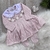 Saída Maternidade de Tricô Vestido Capri - Rosa - Manta Vestido e Calça na internet