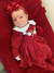 Saída Maternidade Vermelha de Tricô Vestido Capri - Completa - 6 Peças - comprar online