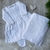 Saída Maternidade Vestido PomPom - Branco - Manta Vestido e Calça