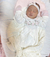 Saída Maternidade de Tricô Vestido Capri - Branca- Manta Vestido e Calça - comprar online
