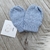 Conjunto Luva e Touca de Tricô - Azul Bebê - Basic - comprar online