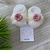 Kit Sapatinho de Tricô Amy - Off White com Rosê - Sapatinho e Faixinha - comprar online