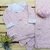 Saída Maternidade Vestido Menina Laço de Amor - Rosa - Vestido Calça e Manta
