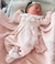 Saída Maternidade de Tricô Vestido Capri - Rosa - Manta Vestido e Calça - comprar online