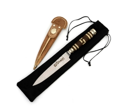 Cuchillo cuero trenzado - tienda online