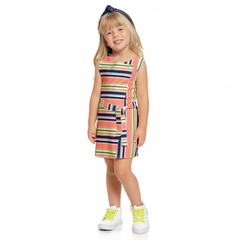 Vestido Stripes Transpasse Costas Charpey