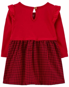 Vestido Xadrez Carter's Bebê Vermelho - comprar online