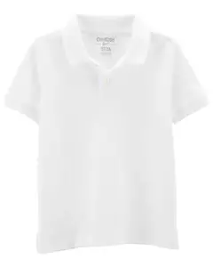 Camiseta Polo Branca Infantil Oshkosh