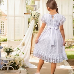 Vestido Branco Infantil Poá - comprar online