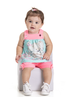 Conjunto Bebê Menina Ternura Randa Mundu - comprar online