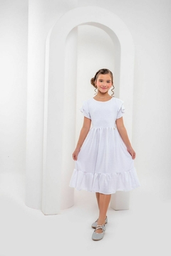 Vestido Infantil Branco Emily - comprar online