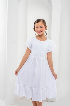Vestido Infantil Branco Emily