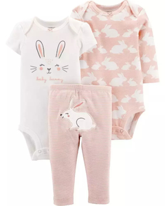 Conjunto Kit Bumbum Bunny Pink Carters