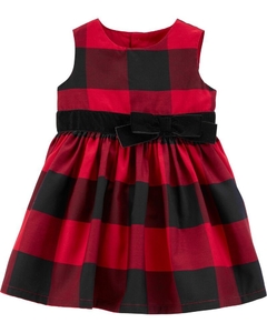 Vestido Natal Buffalo Check Xadrez Carters