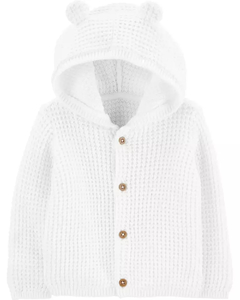 Hooded Cardigan White Carter´s