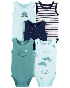 Kit de Body Carter´s Menino Turttles