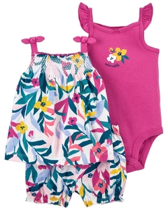 Conjunto Trio Verão Carter´s Menina Purple