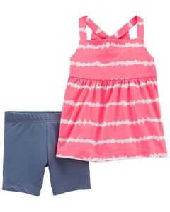 Conjunto Pink Fluorescente Carters Menina