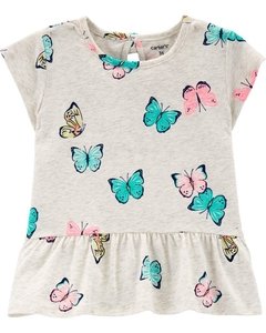 Batinha Peplum Butterfly Carter´s