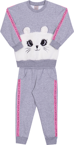 Conjunto Moletom Infantil Menina Cat Girl - comprar online