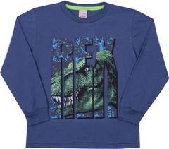 Camiseta Manga Longa Infantil T Rex Brilha no Escuro - comprar online