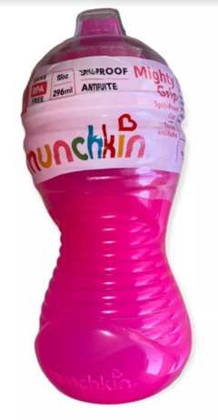 Copo Infantil Mighty Grip Munchkin Rosa 296ml