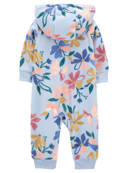 Macacão Jumpsuit Floral Carter's Bebê Menina Fleece - comprar online