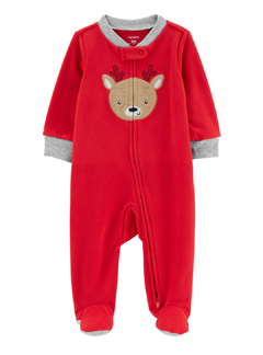 Macacão Pijama Carter's Fleece Rudolf