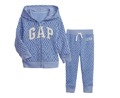 Conjunto de Moletom Infantil Gap Xadrez