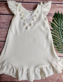 Vestido Infantil Linho Off