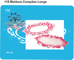 118 - Moldura Corações Longa