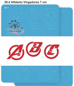 20 - Kit Alfabeto Vingadores G - 3 Peças - comprar online