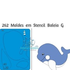 262 - Stencil Baleia G