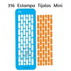 316 - Estampa Tijolos Mini