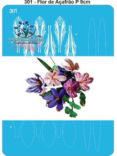 301 - Flor de Açafrão P (9cm)