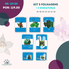 Kit 5 Folhagens + 2 Miniaturas