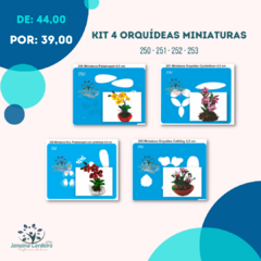 Kit 4 Orquídeas Miniaturas